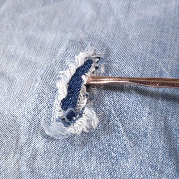 Converse Distressed Light Wash Jeans 36x30 VTG Y2K 90s Low Rise Workwear Grunge - Picture 16 of 16